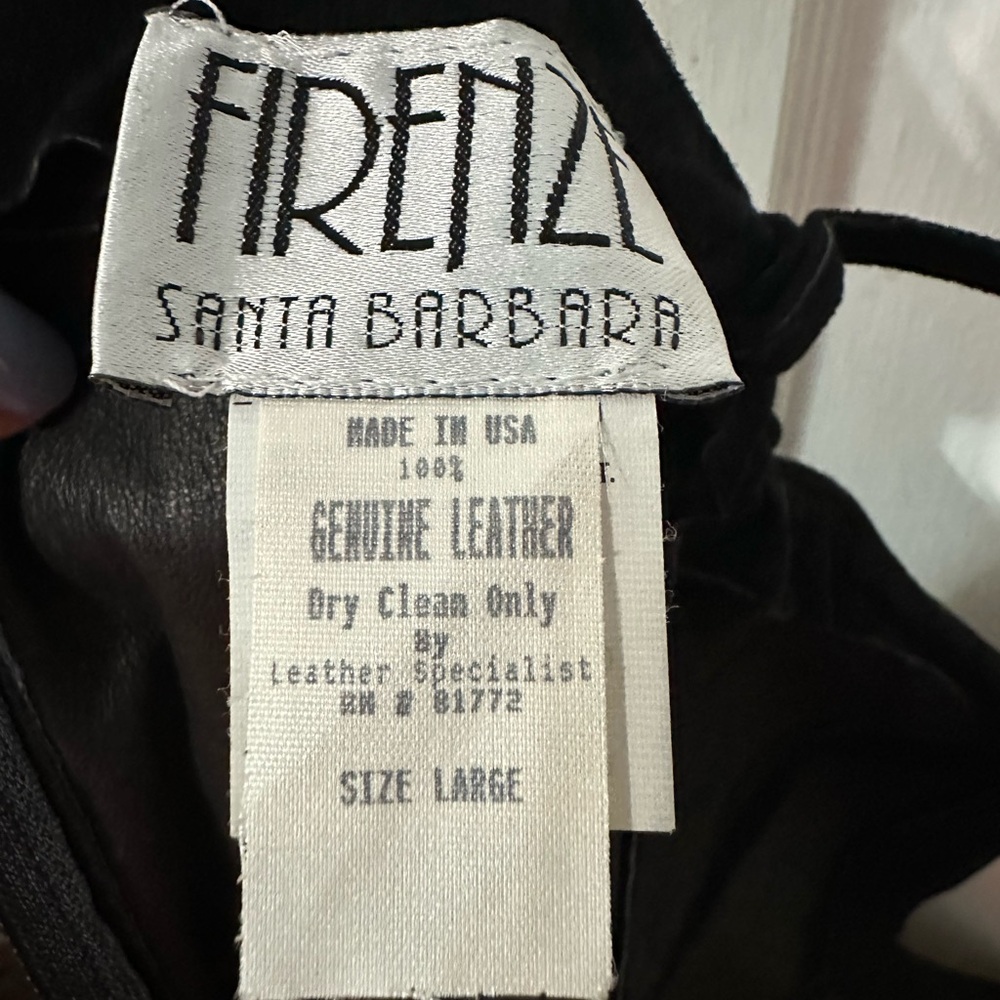 Firenze Lil Black Leather Dress